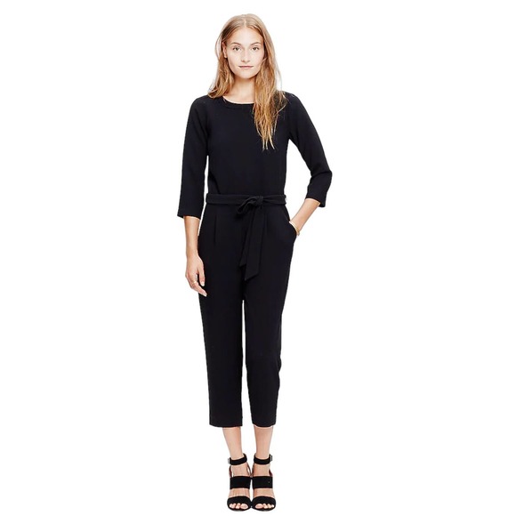 Madewell Pants - Madewell Womens Sloan Jumpsuit | Textural Crepe | Sleek Polished | Party | 6